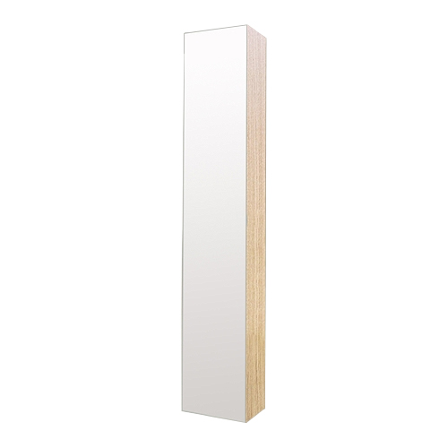 Högskåp med spegel IDO Glow 32 Ljus ek, Vänster