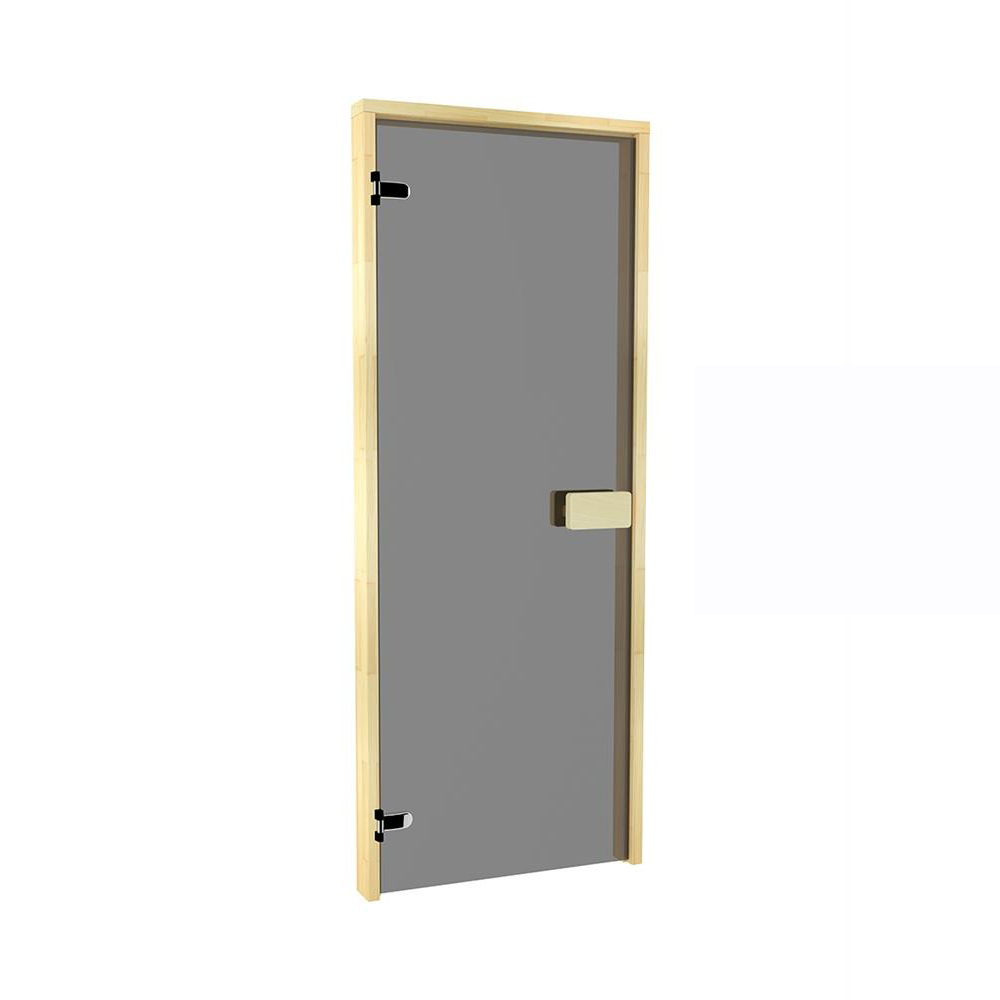 Sauna Sweden Classic Bastudörr Rökgrått Glas 6 X 19