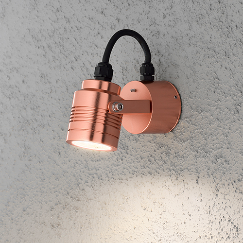 Vägglykta Konstsmide Monza LED Koppar