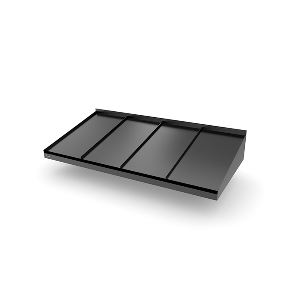 Dybde 850 Mm Classic Small - Entrétak Sort, 2000 Mm, Sølv Spotlights