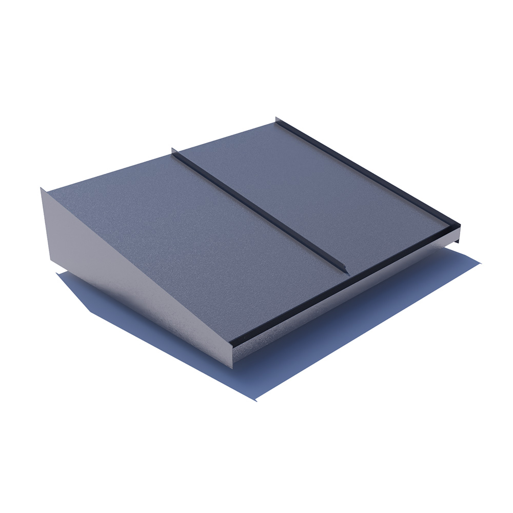 Dybde 1050 Mm Entrétak Medium 1200 Mm, Sølv Metallic, Samme Som Oversiden