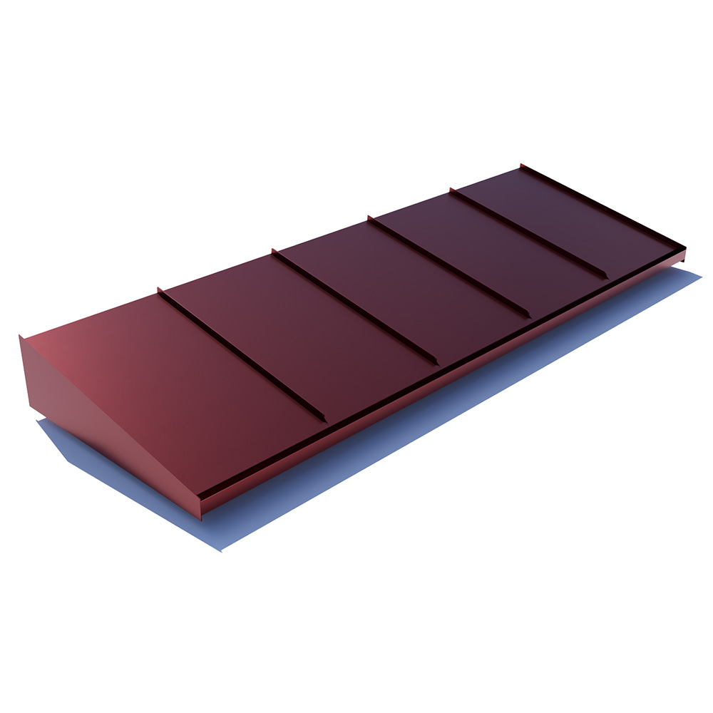 Djup 1050 Mm Entrétak Medium 3000 Mm, Mörkröd, Antikvit