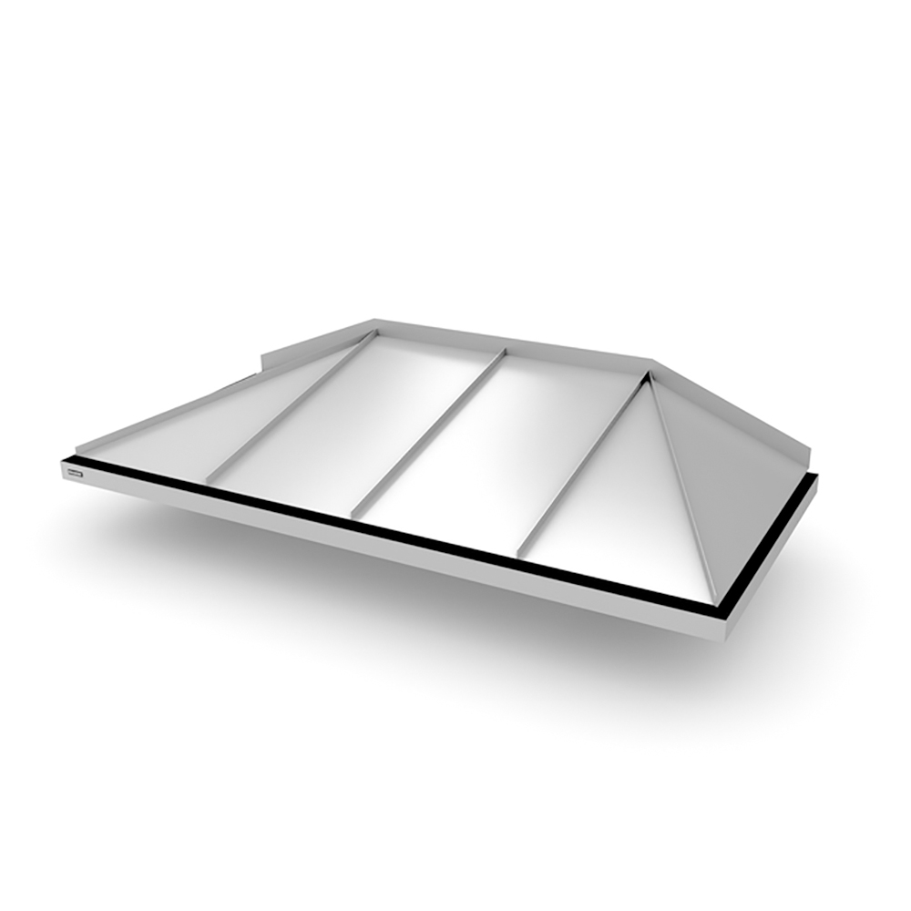 Djup Från 955 Mm Hipped – Entrétak Silvermetallic 2100 Mm 1155 Mm