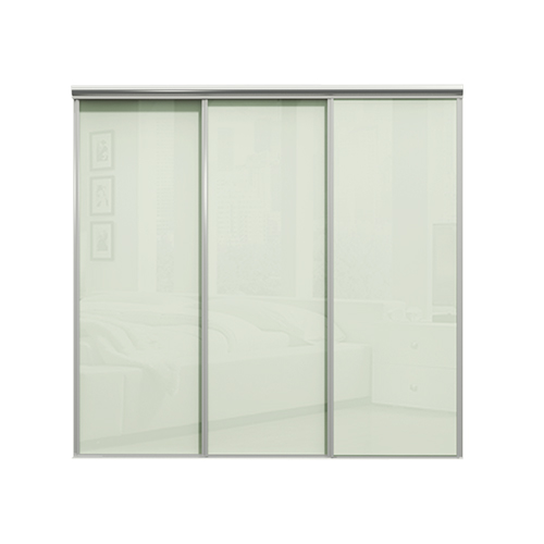 Mix Skjutdörr - Utförsäljning Opalvit Glasdörr 2830 Mm 3 Dörrar, 2830 Mm 3 Dörrar