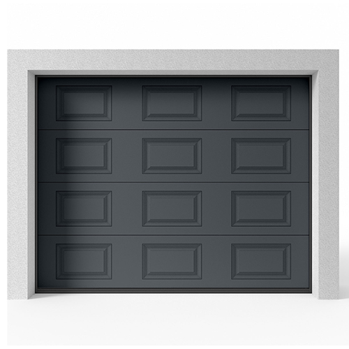 Garageport Takskjutport Modern Spegel Antracit 2400×2000