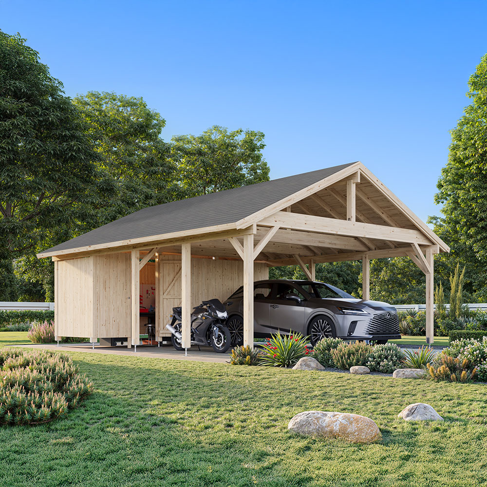 Carport Robert 40,6 M² + Bod Ingen, NeiPalmako