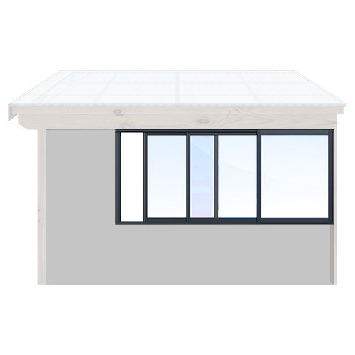 Skyvevindu Sommer - Optimal Antrasittgrå, Original, 300 Cm - 3 Felt