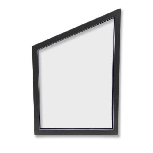 Fast Skråvindu Sommer - Optimal Antrasittgrå, Venstre, 128,7 X 132,7/80,7 Cm
