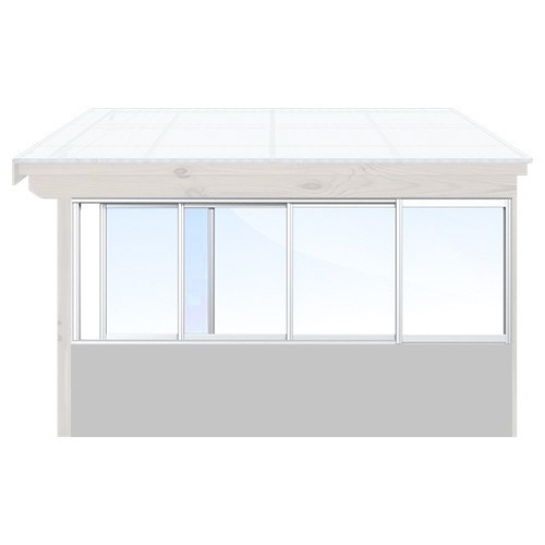 Skyvevindu Sommer - Optimal Hvit, Original, 410 Cm - 4 Felt
