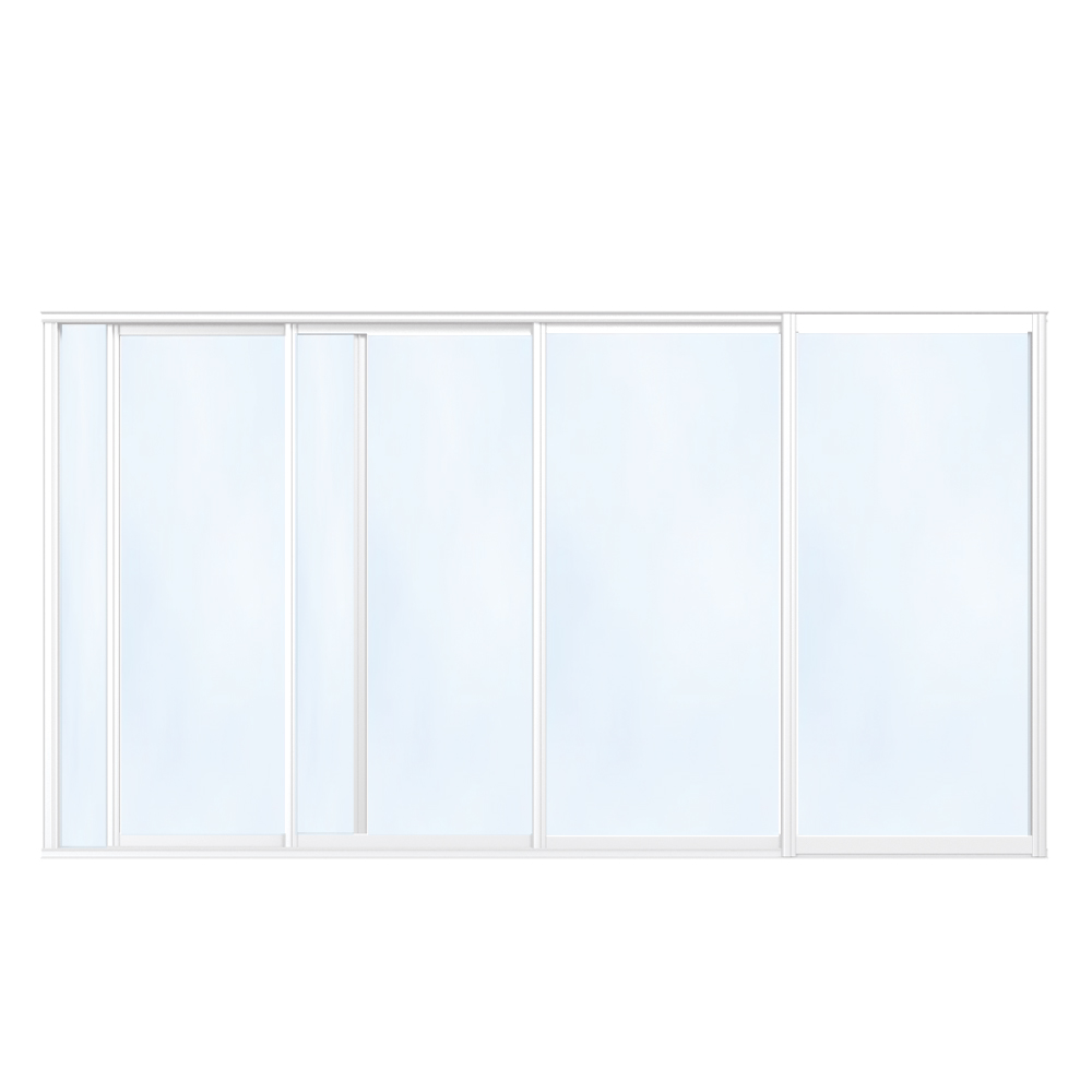 Skyvedør Hagestue Sommersesong Sommer Basic 330 Cm - 4 Felt
