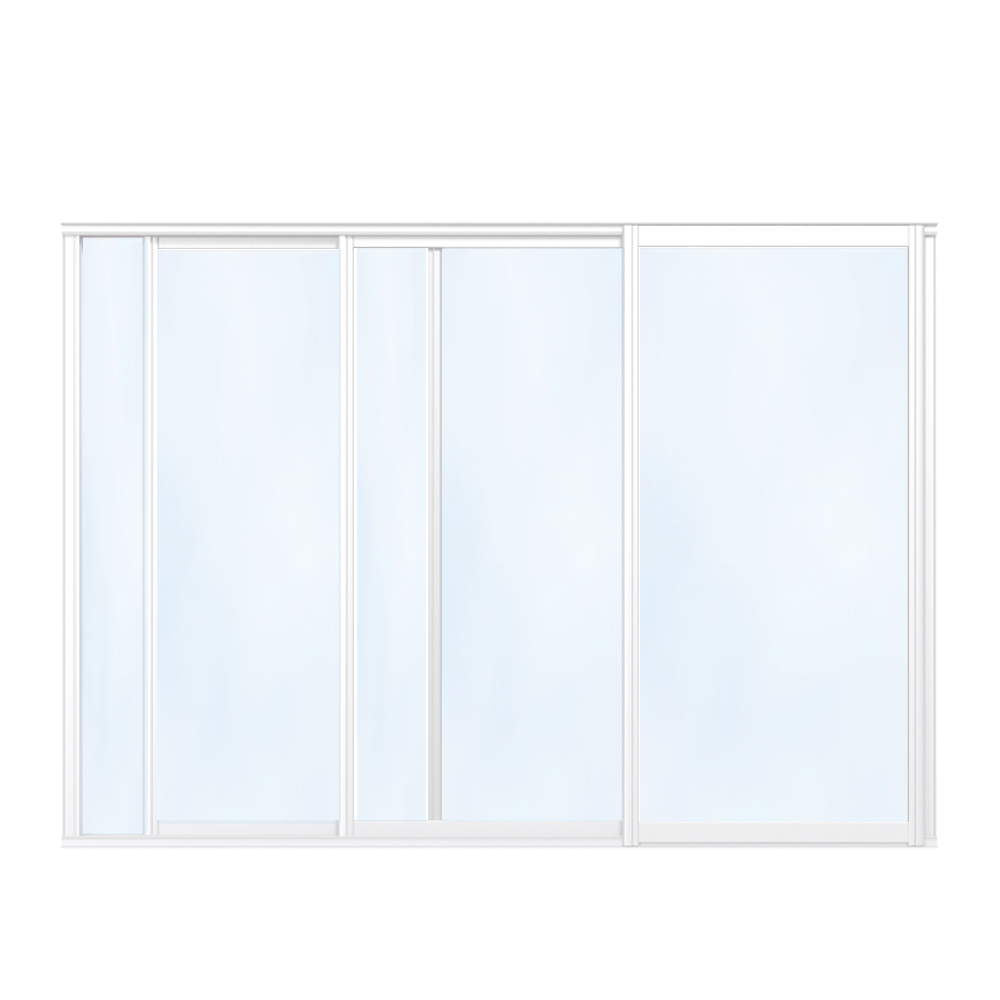 Skyvedør Hagestue Sommersesong Sommer Basic 220 Cm - 3 Felt