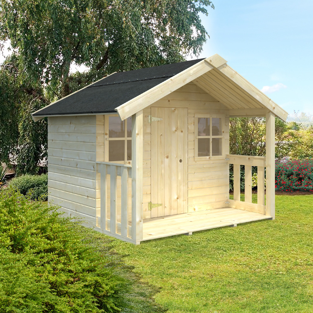 Lekehytte Felix 2,0 M² Papp, Hvit