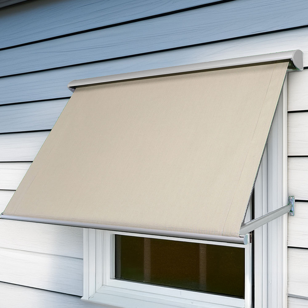 Svenskprodusert Vindusmarkise Beige Melert 140 X 70 Cm