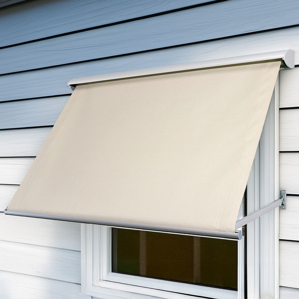 Svenskprodusert Vindusmarkise Lys Beige 140 X 70 Cm