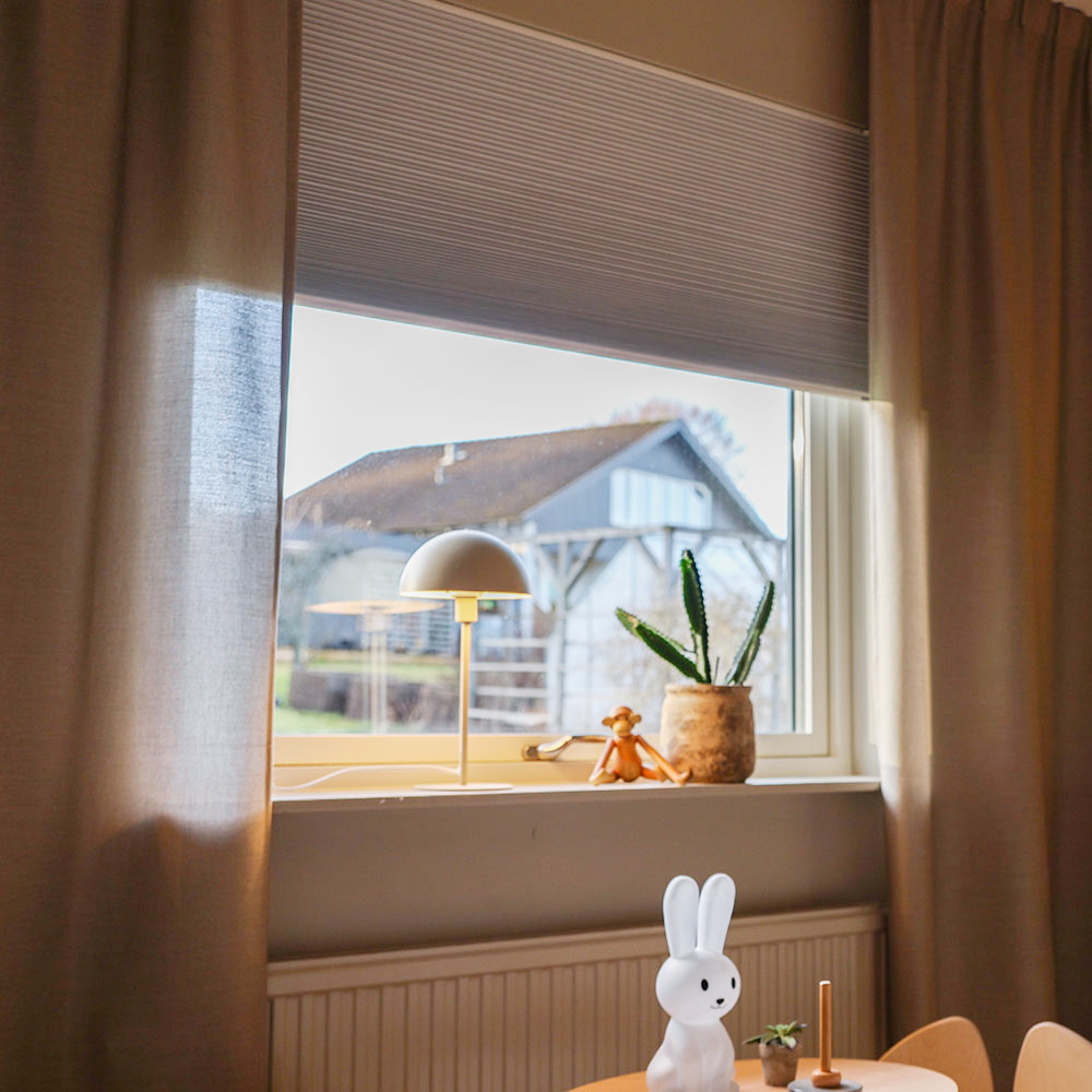 Antikvit - Mörkläggande Plisségardin Duo Topphängd Med Skena, 905-1004, 2005-2100