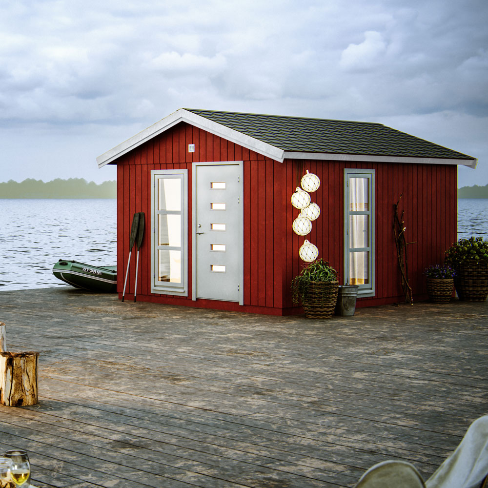 Stuga Ly 14,9 M² Silver Plåttak