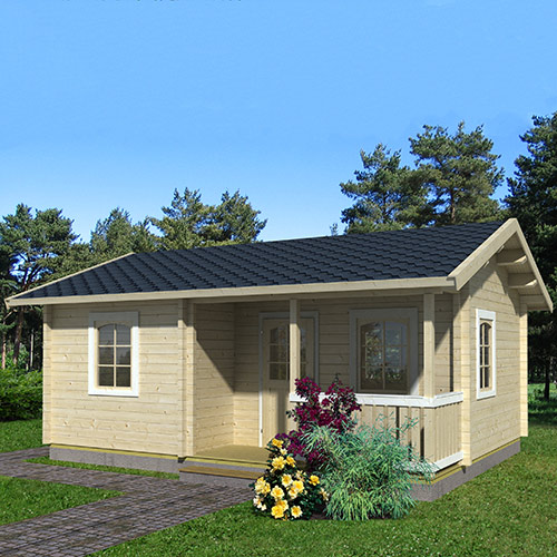 Stuga Sandra 21,5 + 3,7 M² Plåttak