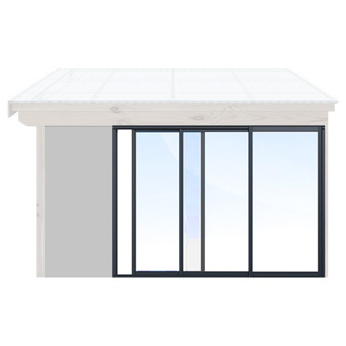 Skjutpartier Uterum Vinter - Isomax Plus Antracitgrå, 2201-2300, 2801-2900