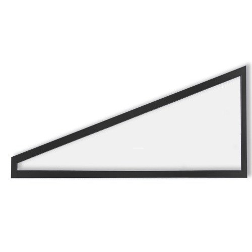 Fast Parti, Gavelspetsfönster Vår/höst - Isolent Vänster, 178,9 X 83,5/11,2 Cm, Svart