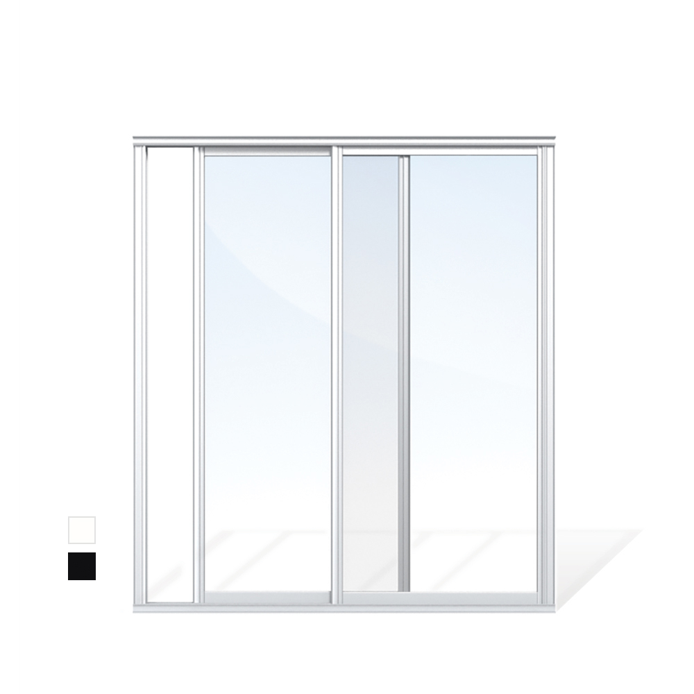 Skjutdörrar Uterum För Hela Året Året Runt - Vinter IZO 160 Cm - 2 Luckor, Vit