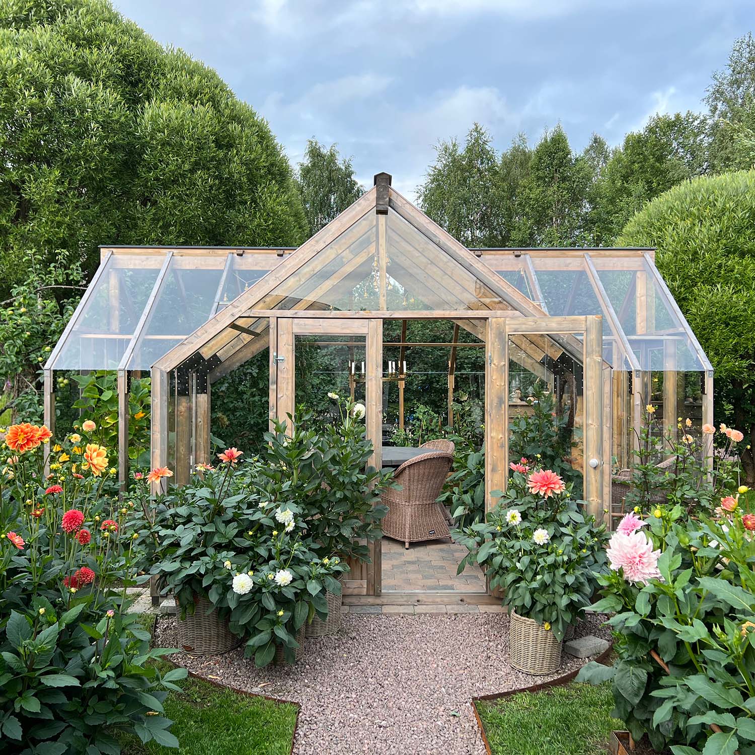 Växthus I Trä Emilia Orangeri 19,1 M²