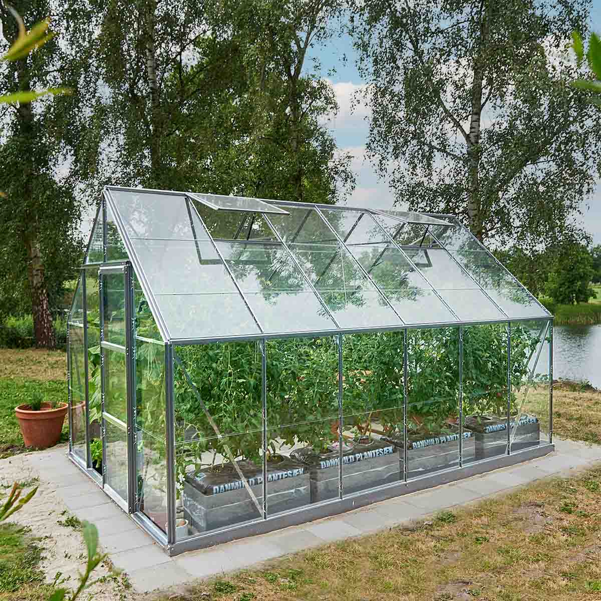 Växthus Bruka Aluminium Glas Nej 9,7 M²