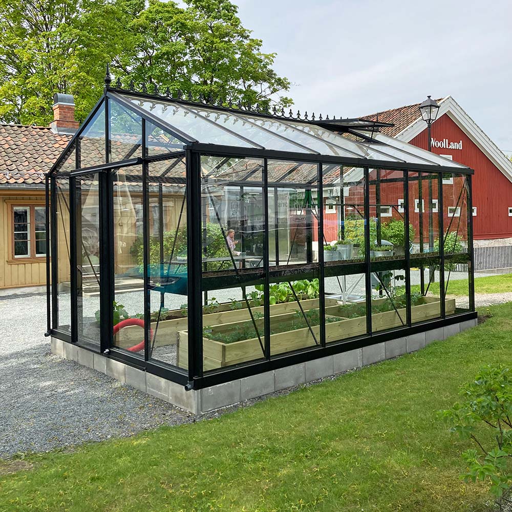 Växthus Oas Master Victorian Svart, 14,2 m²
