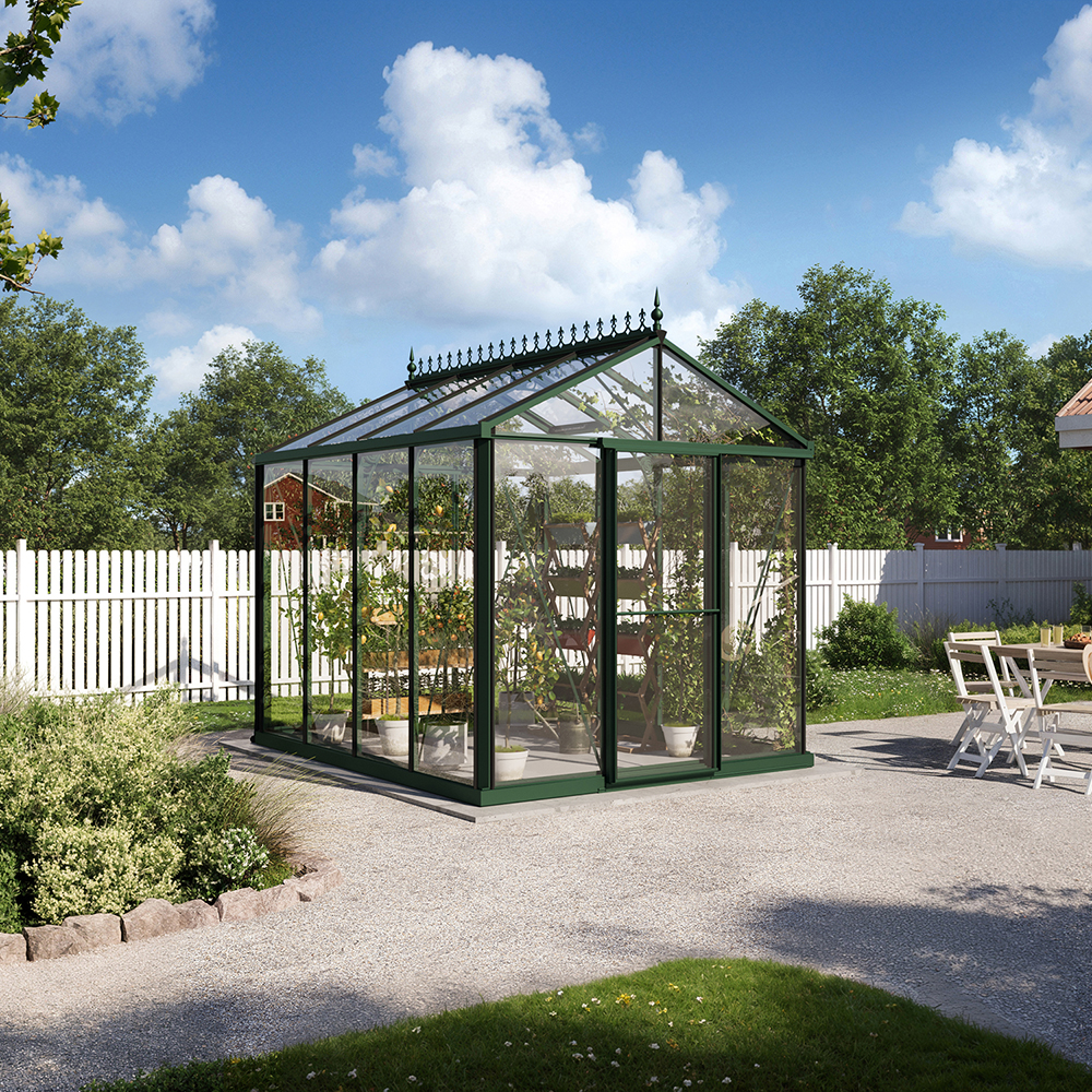 Växthus Oas Master Victorian Mörkgrön, 7,3 m²