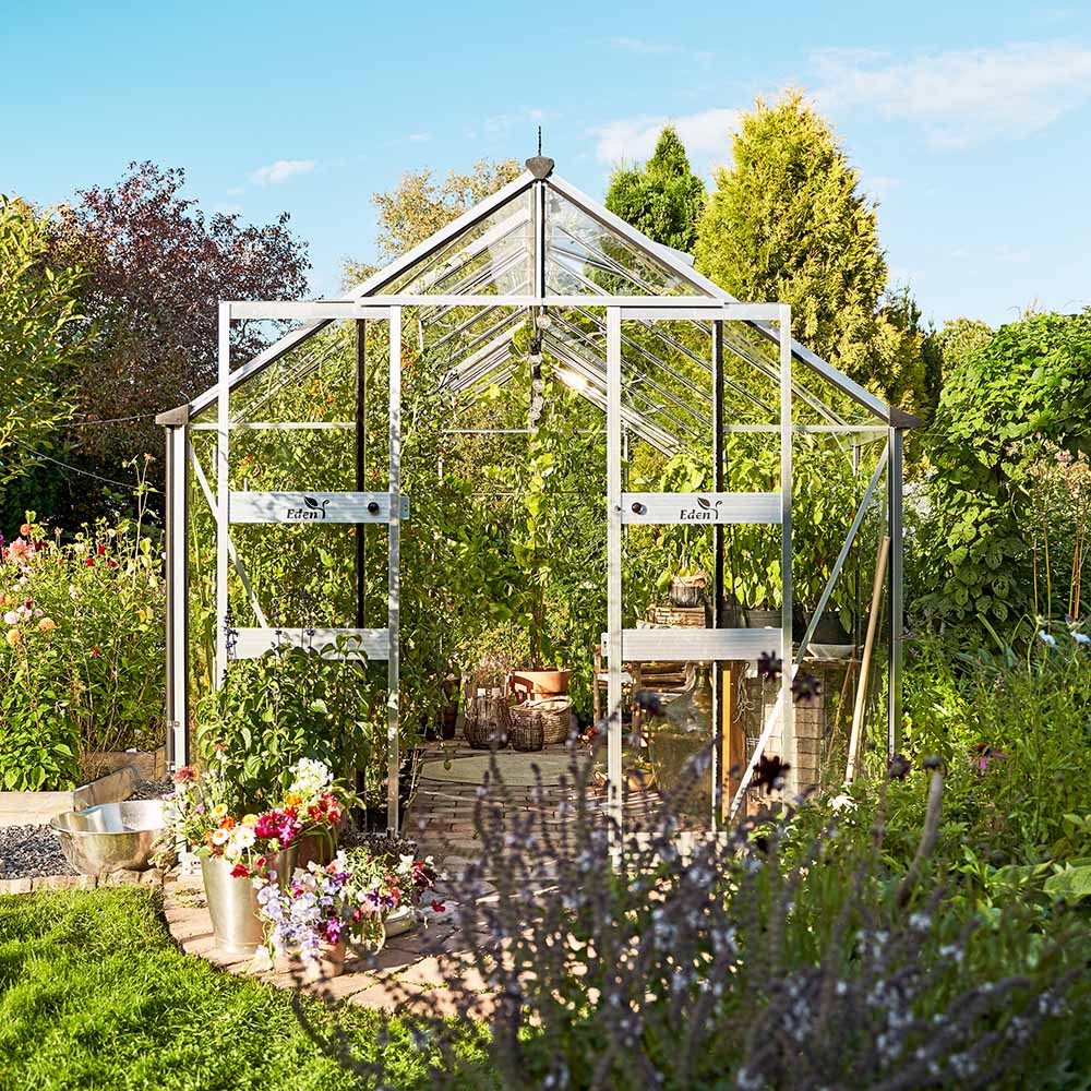 Växthus Odla 11,4–14,1 m² Aluminium 11,4 m²