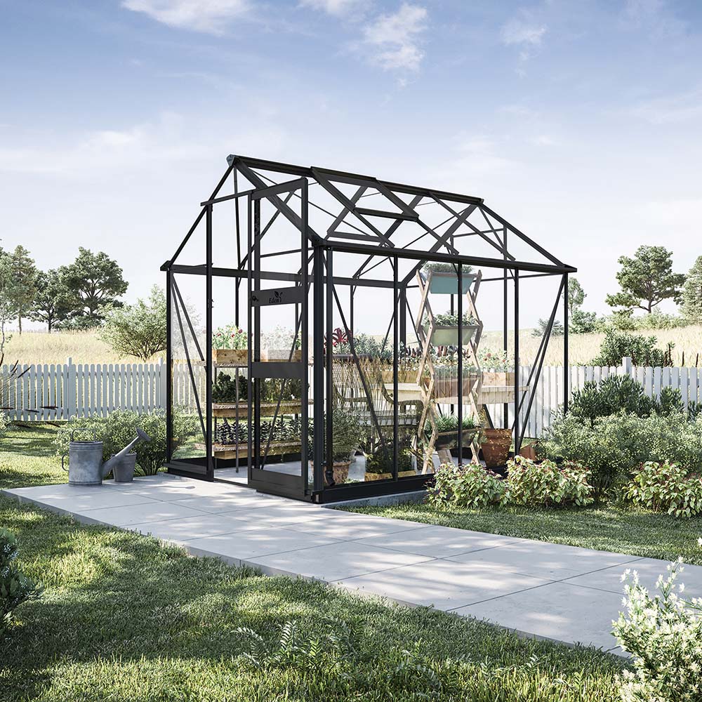 Växthus Odla 4,9–6,0 M² svart 4,9 m²