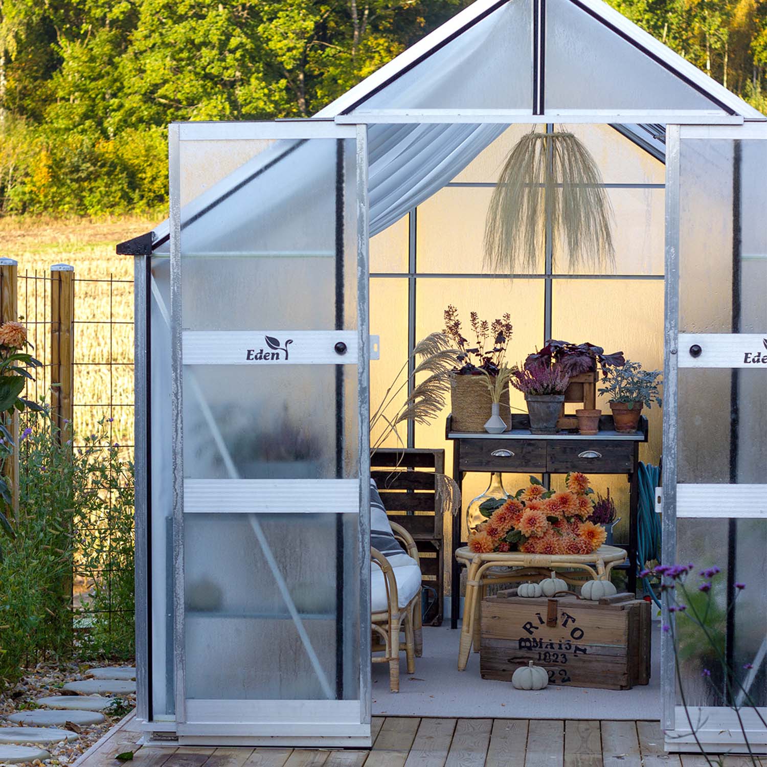 Växthus Odla 8,2–9,8 m² Aluminium 9,8 m²