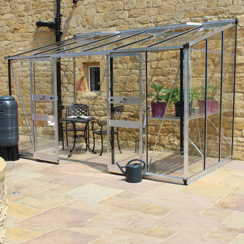 Väggväxthus Odla Vägg 3,4 - 7,2 m² Aluminium, Säkerhetsglas, 7,24 m²