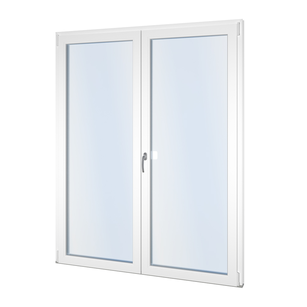 PVC Classic, Innovervendt Pardør Terrassedør I Helt Glass