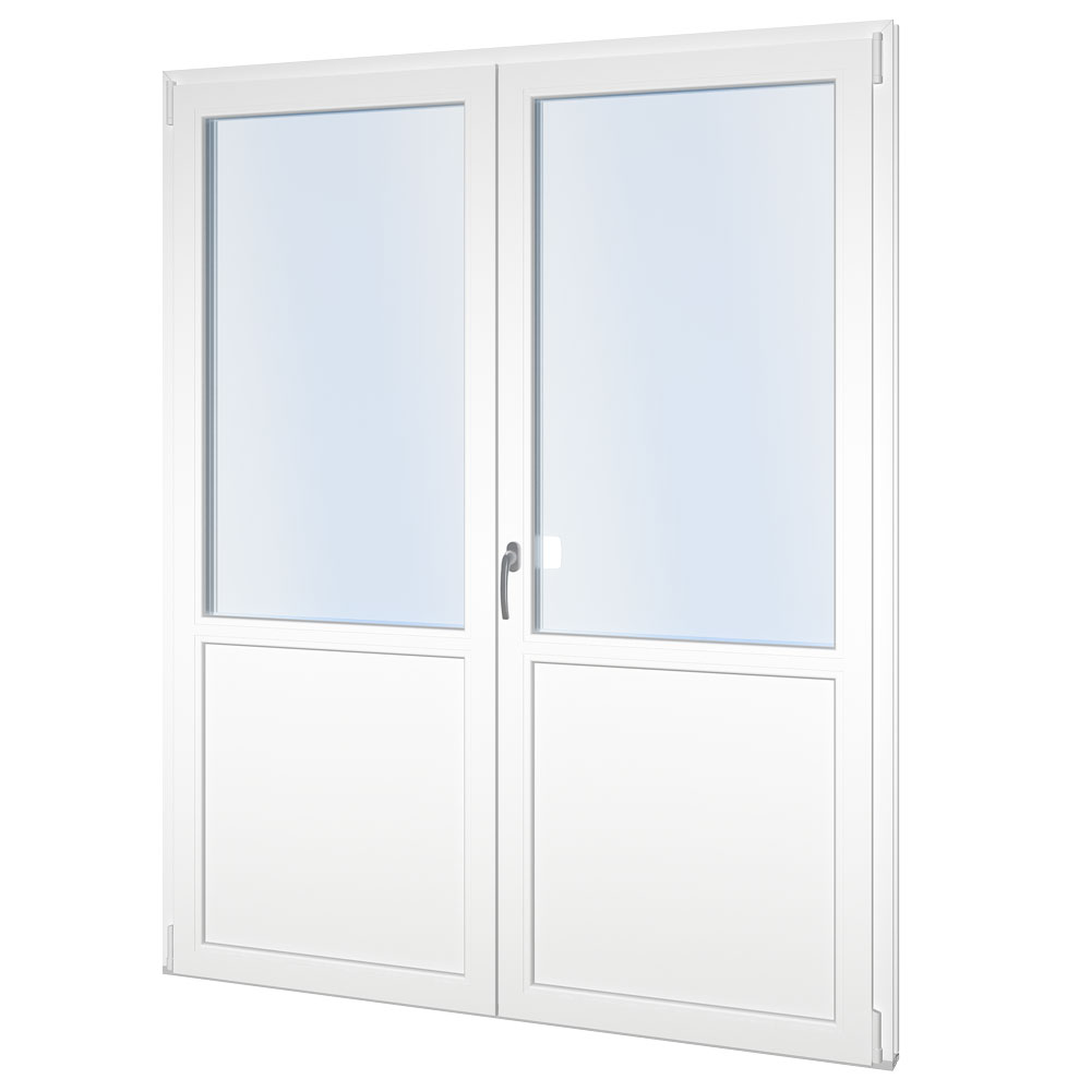 PVC Classic, Innovervendt Pardør Terrassedør Panel