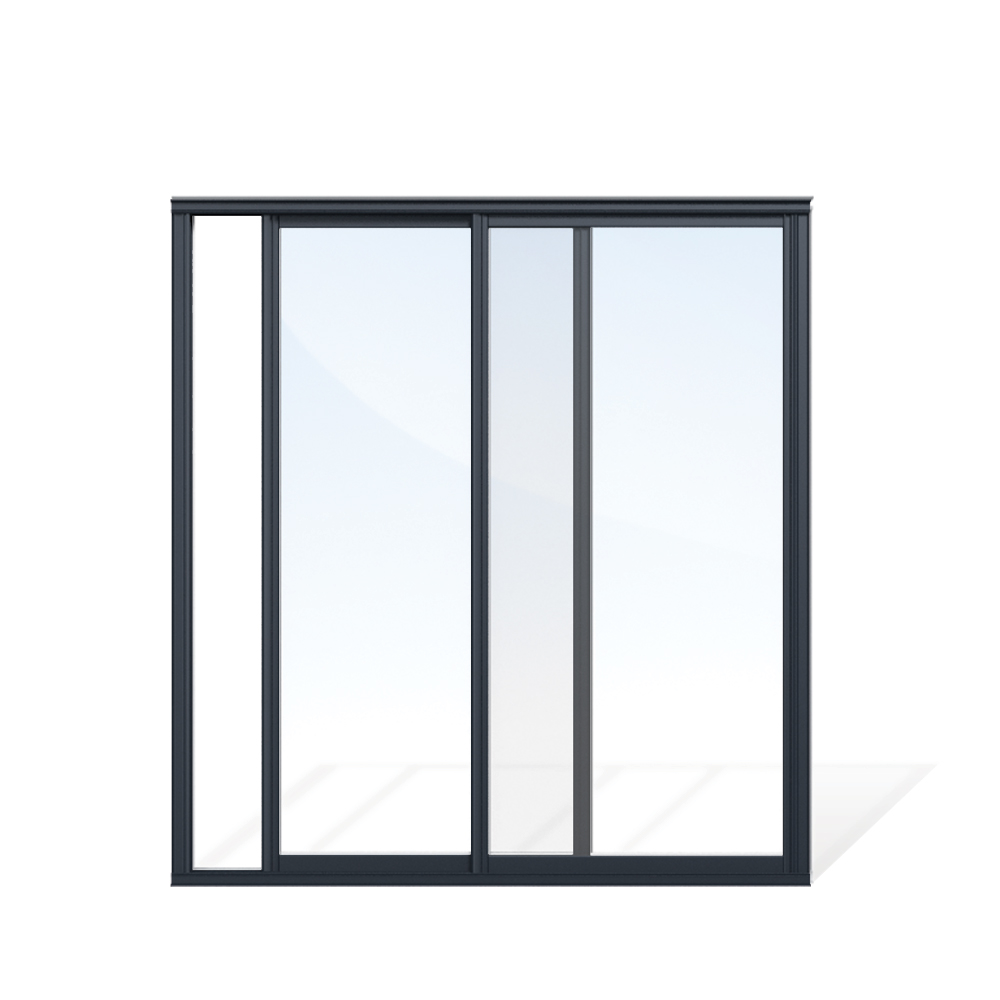 Vår/Höst - Isolent (utgående) Skjutdörrar uterum för vår-höst