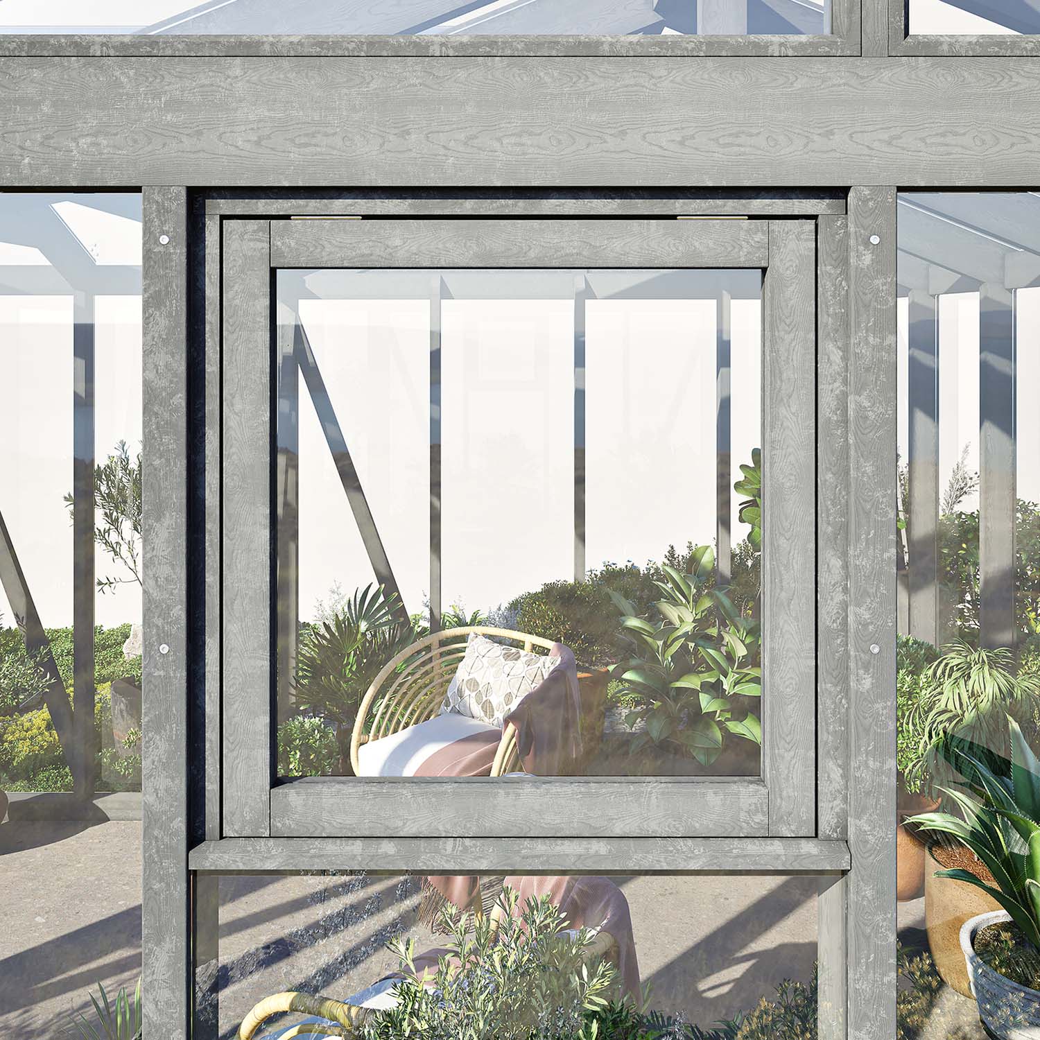 Linnea fönster - Vit